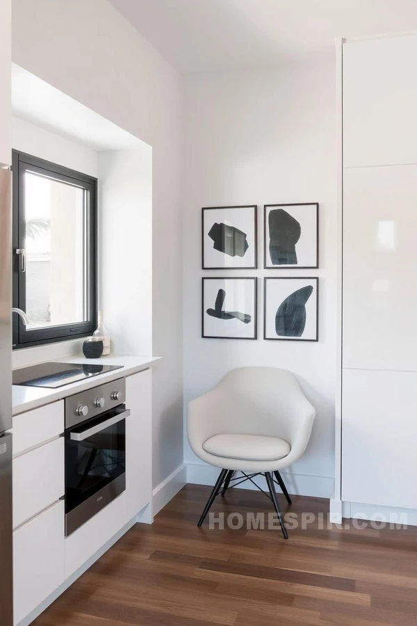 Kitchen Art Corner with Monochrome Pieces Kitchen Art Corner with Monochrome Pieces