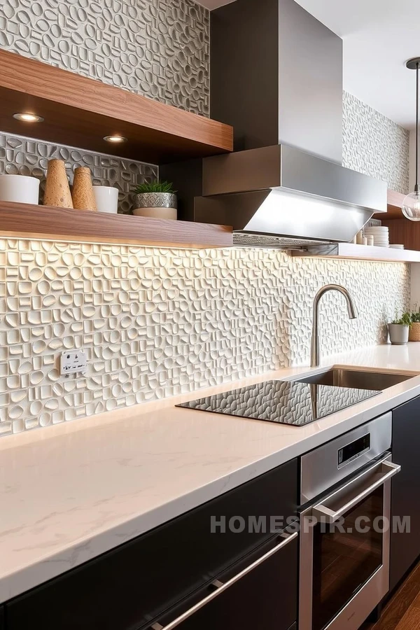 Patterned Glass Tiles Kitchen Design Patterned Glass Tiles Kitchen Design