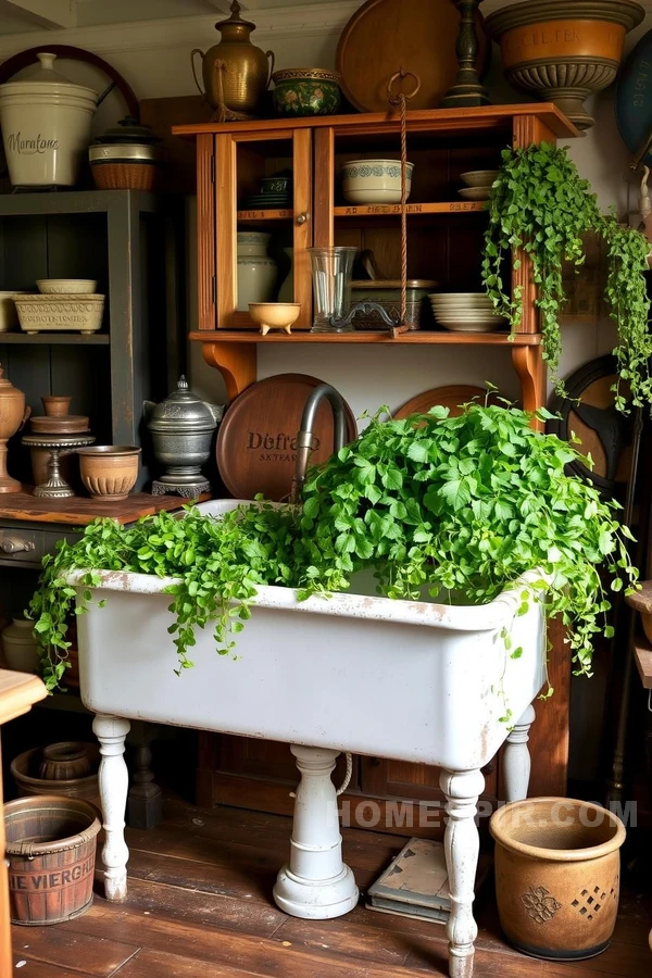 Repurposed Antiques Enhance Cottage Kitchen Style Repurposed Antiques Enhance Cottage Kitchen Style