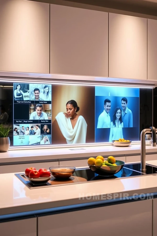Smart Projection Screen for Modern Kitchens Smart Projection Screen for Modern Kitchens