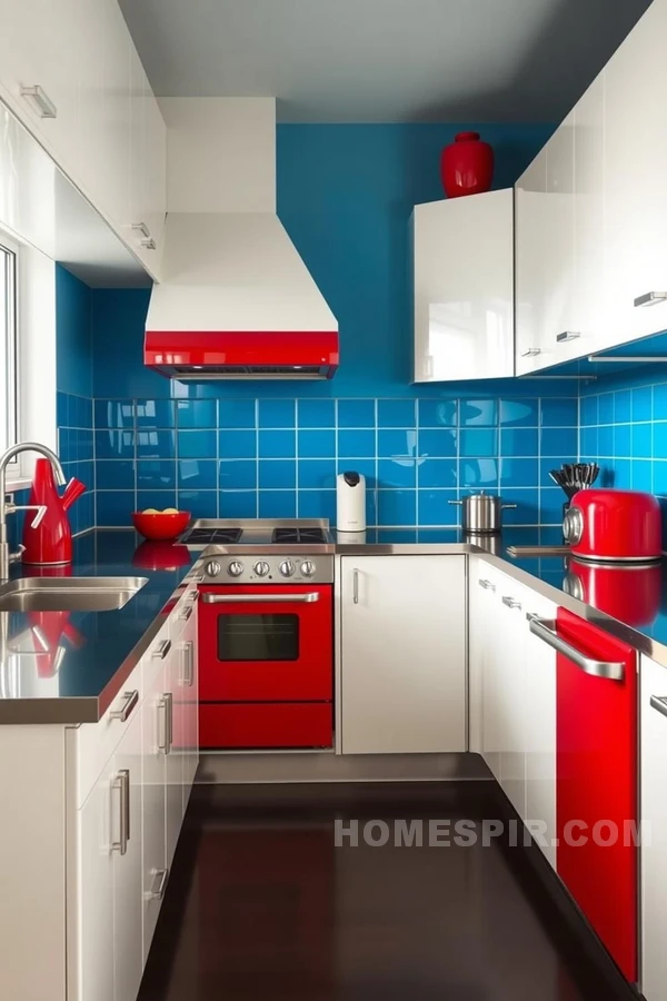Vibrant Retro Look for Modern Kitchen Vibrant Retro Look for Modern Kitchen