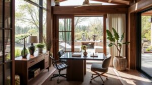 20 Outdoor-Indoor Luxury Home Office Ideas for Seamless Living (#11 Will Refresh You!)