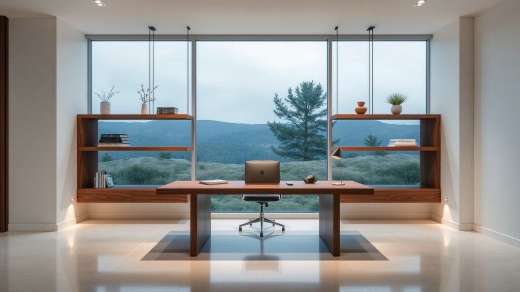 21 Floating Desk Luxury Home Office Designs