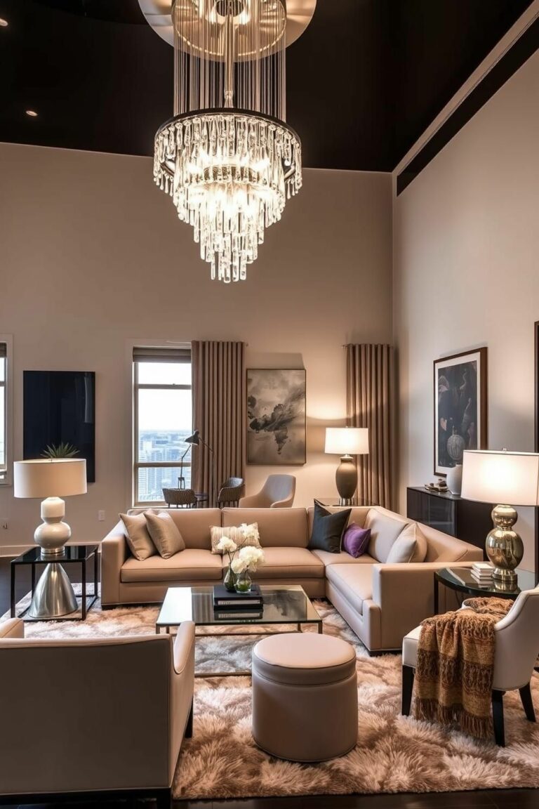 Curated visual reference: Fresh Look at 20 Urban Penthouse Living Room Ideas