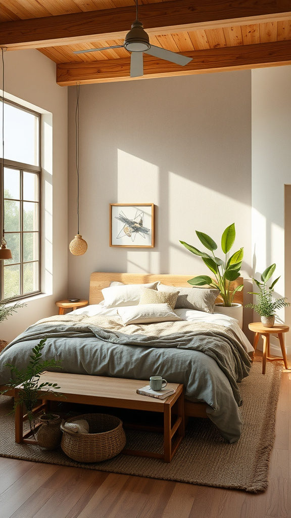 3. Chic Eco-Friendly Bedroom Harmony