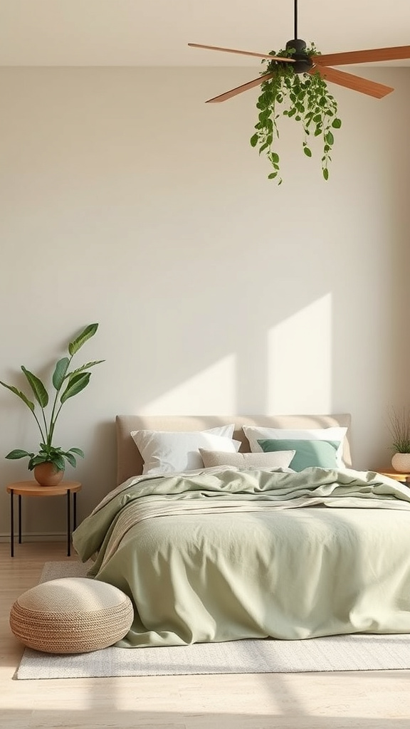 4. Tranquil Green and Beige Escape