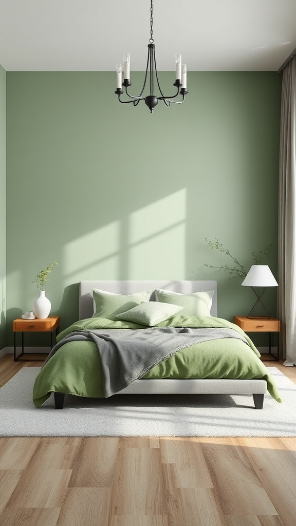 1. Serene Green and Gray Oasis
