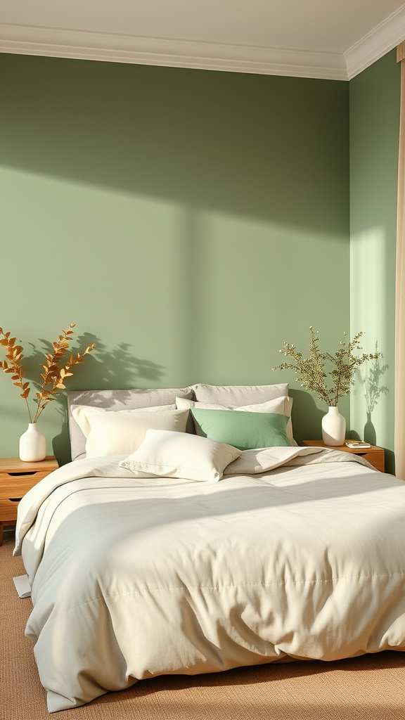 17. Minimalist Green and Beige Blend