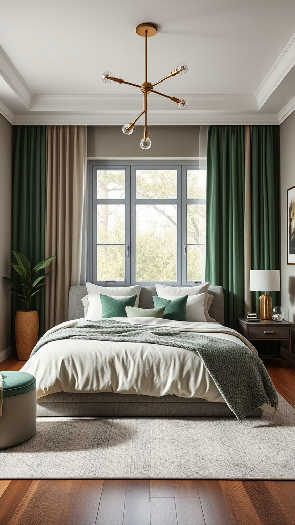 5. Modern Elegance in Green Shades