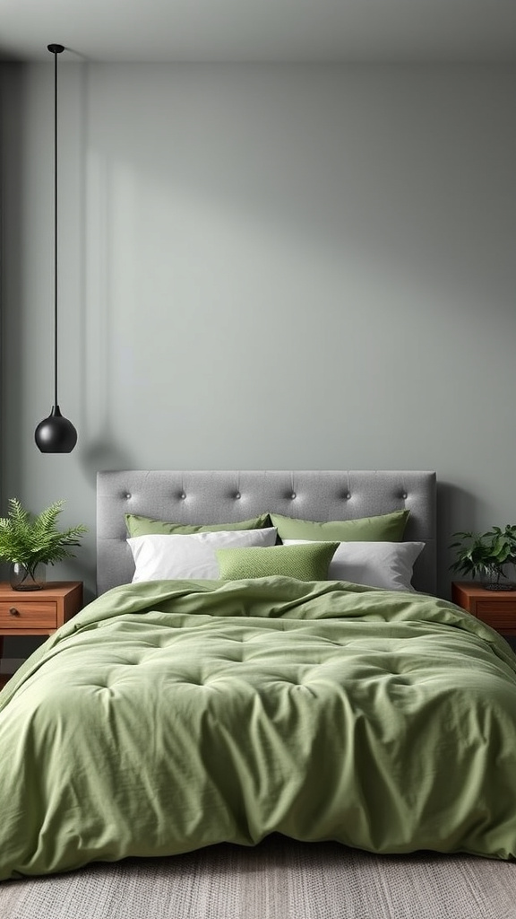 7. Calming Gray and Green Palettes