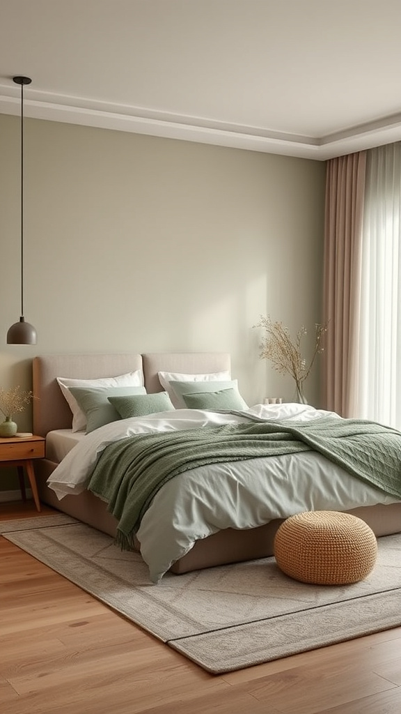 8. Subtle Beige and Green Hues