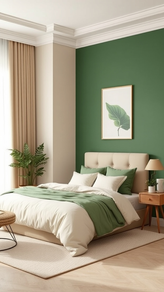 14. Chic Green Beige Combinations