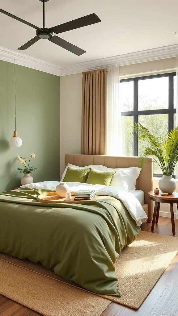 5. Serene Green Beige Havens