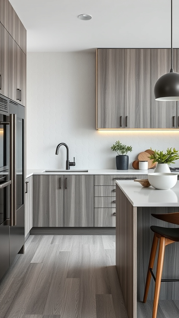 10. Modern Grey Wood Finishes