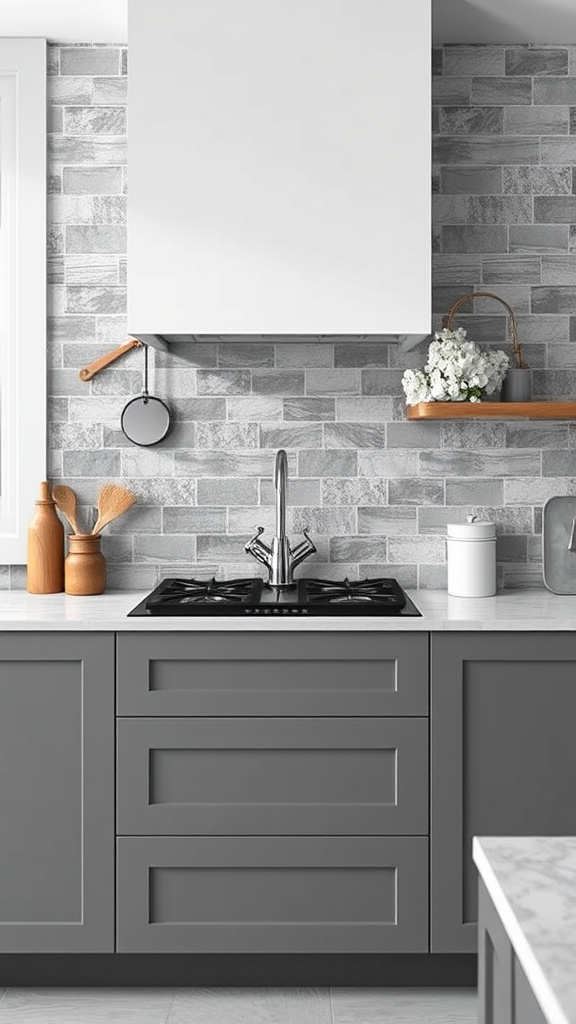 15. Cool Grey Backsplash Trends