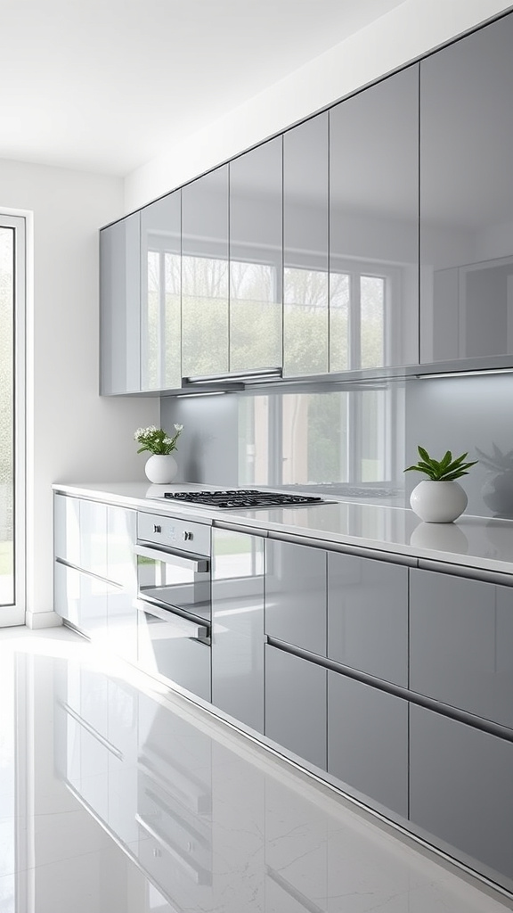 18. Contemporary Grey and Glass
