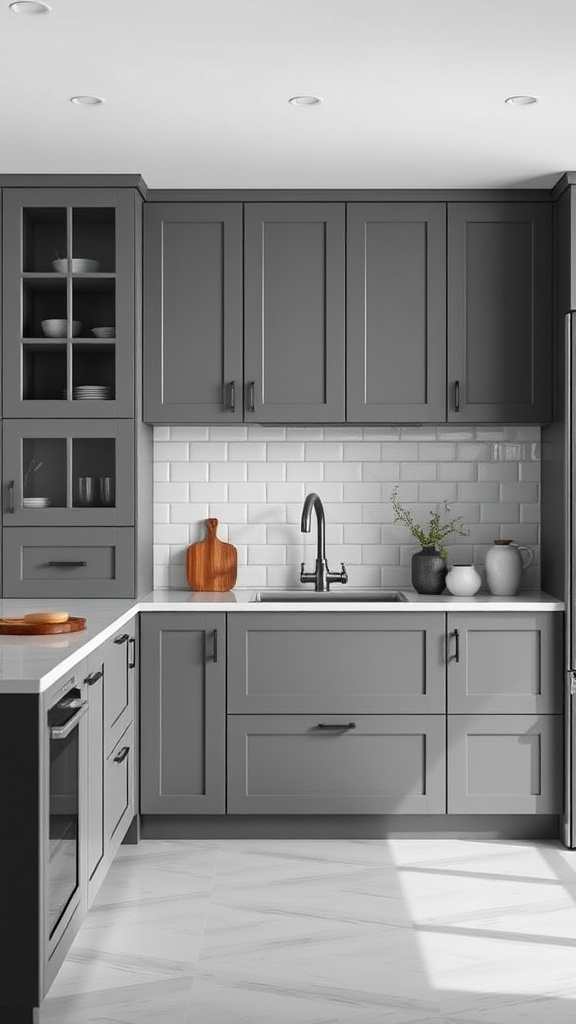 3. Sleek Grey Cabinetry Styles