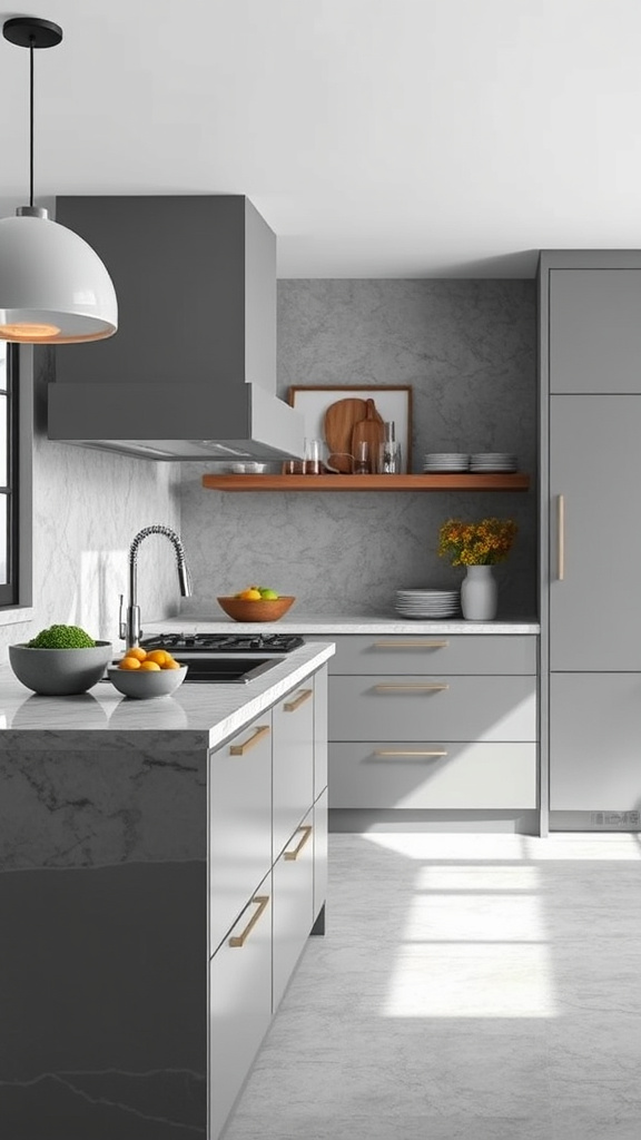 8. Sophisticated Two-Tone Greys