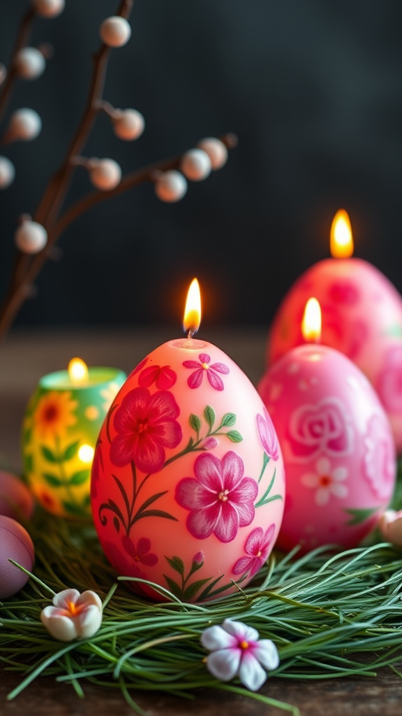 1. Enchanting Easter Egg Candles