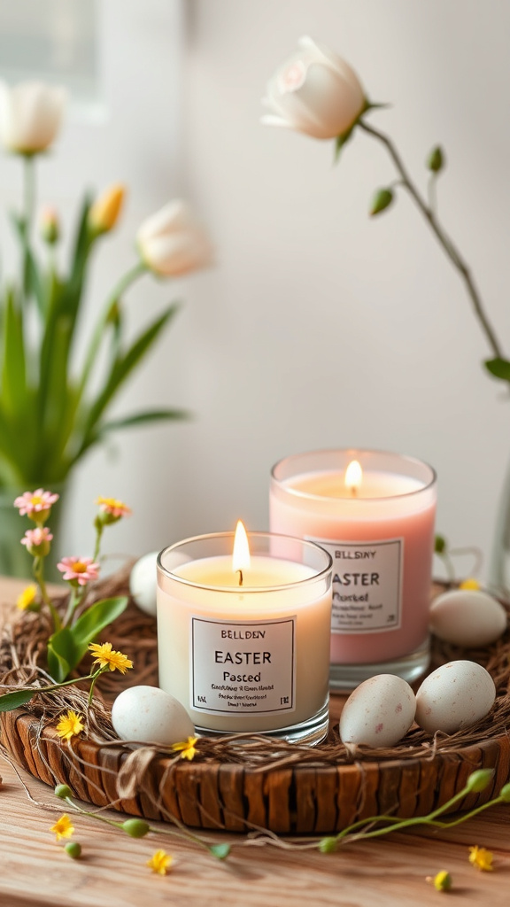 10. Garden Bliss Easter Candle Set