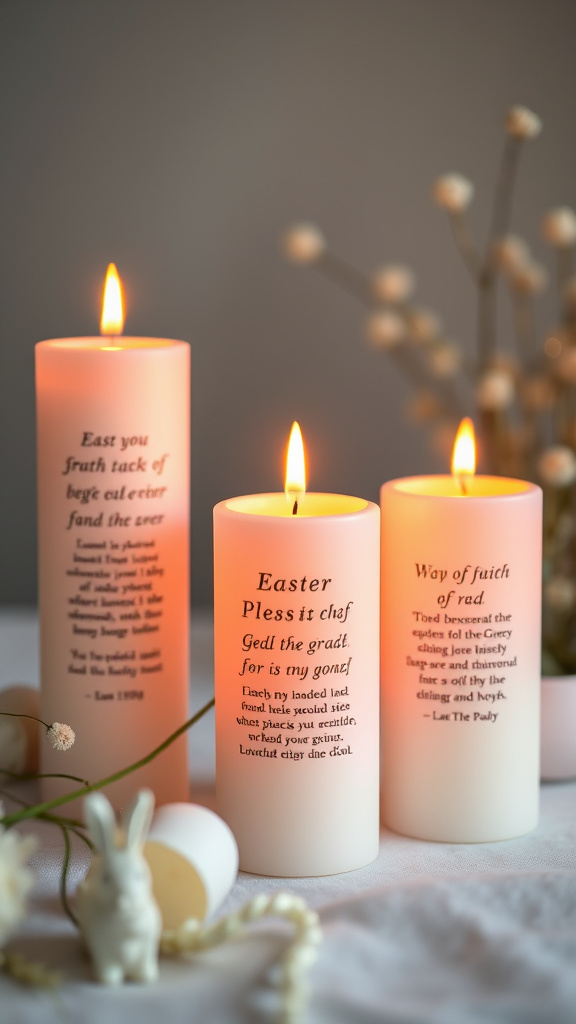 8. Scripture-Inspired Easter Candles