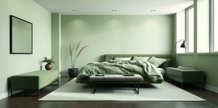 21 Modern Green Bedroom Design Tips for Sleek Serenity