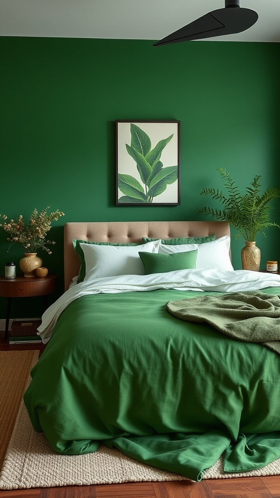 3. Invigorate with Bold Green Tones