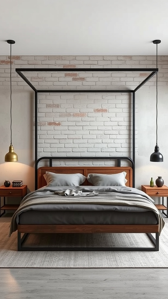 16. Industrial Chic Bed Ideas
