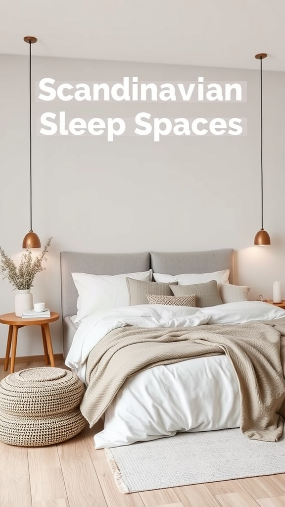 2. Sleek Scandinavian Sleep Spaces