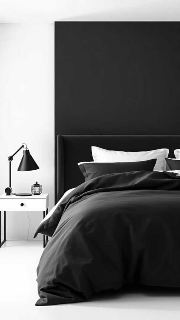 21. Monochrome Bedroom Essentials
