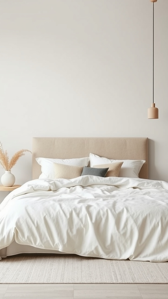 23. Tranquil Minimalist Bed Setups