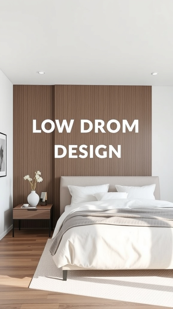 6. Low-Profile Bedroom Designs