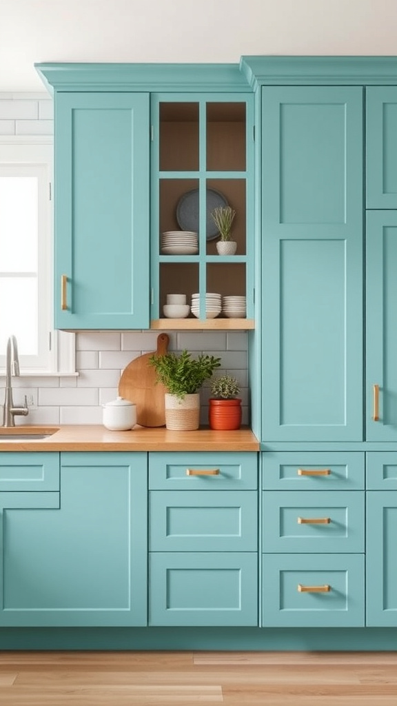 5. Vibrant Hues: Bold Cabinet Colors