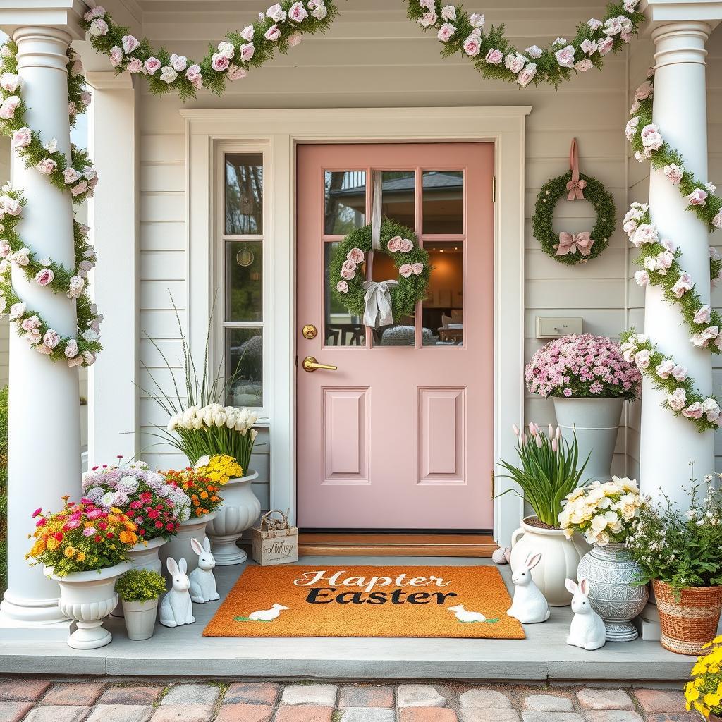 23 Charming Easter Porch Decor to Welcome Spring Guests