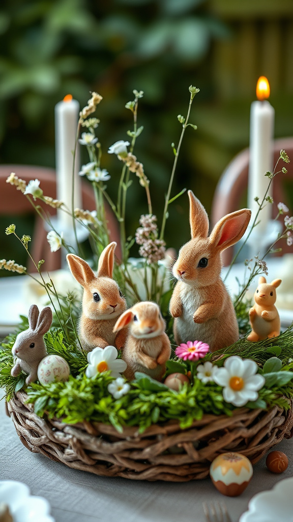 17. Woodland Creatures Bunny Scene