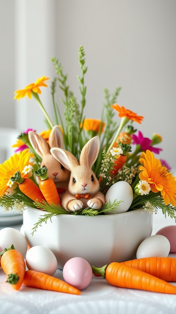 18. Cutesy Carrot Bunny Bouquet