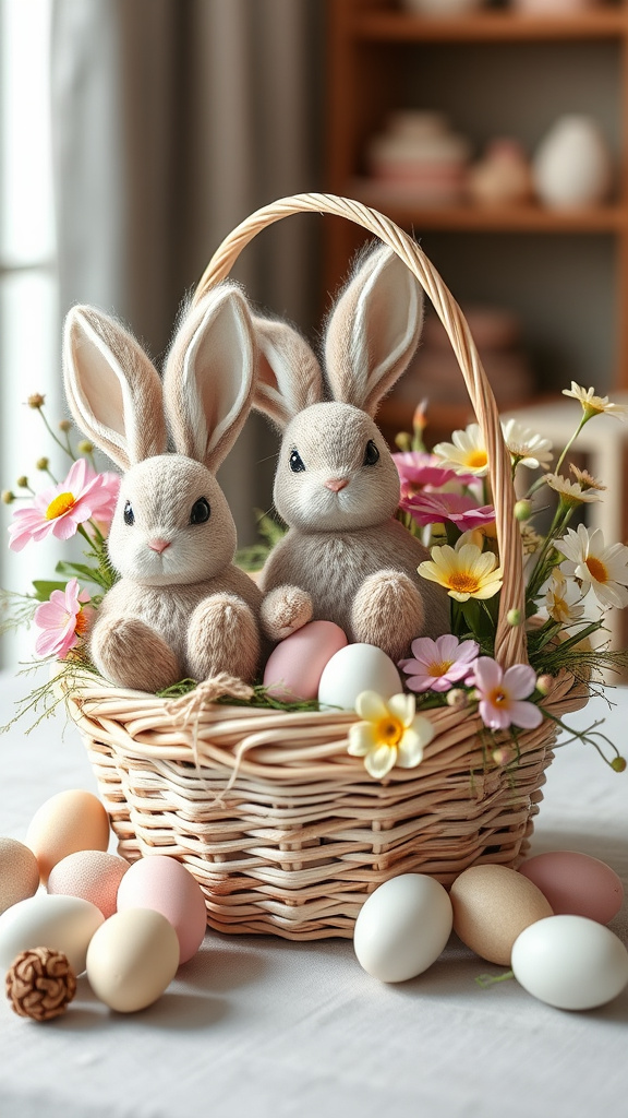 21. Furry Friends Bunny Basket