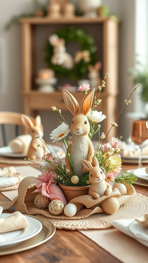 7. Burlap and Bunnies Chic