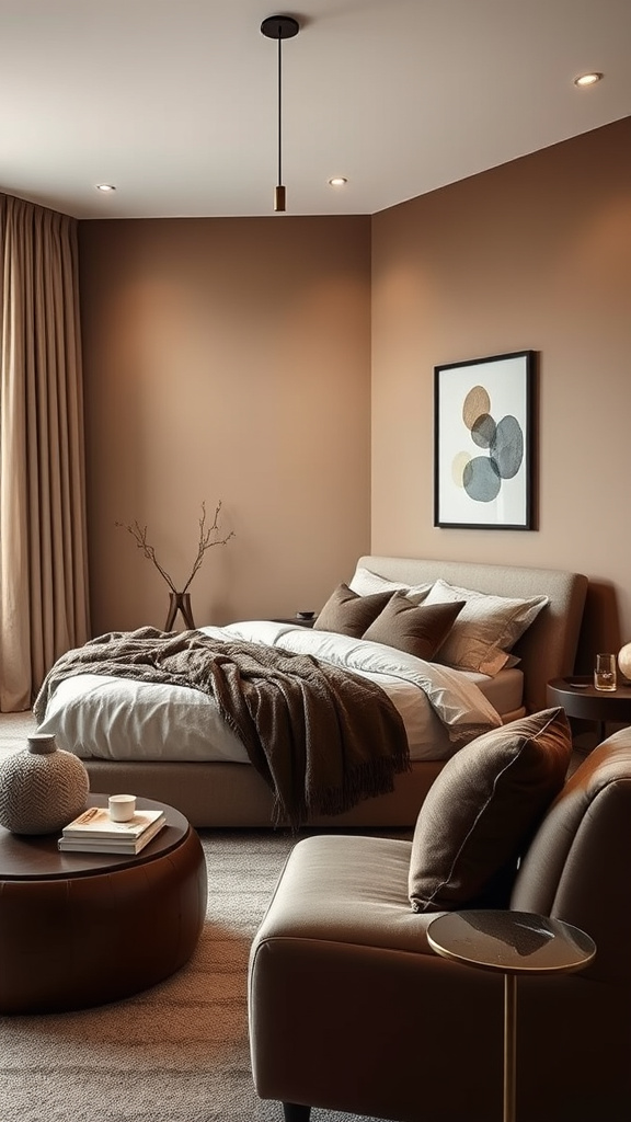 1. Chic Espresso Accents for Cozy Comfort