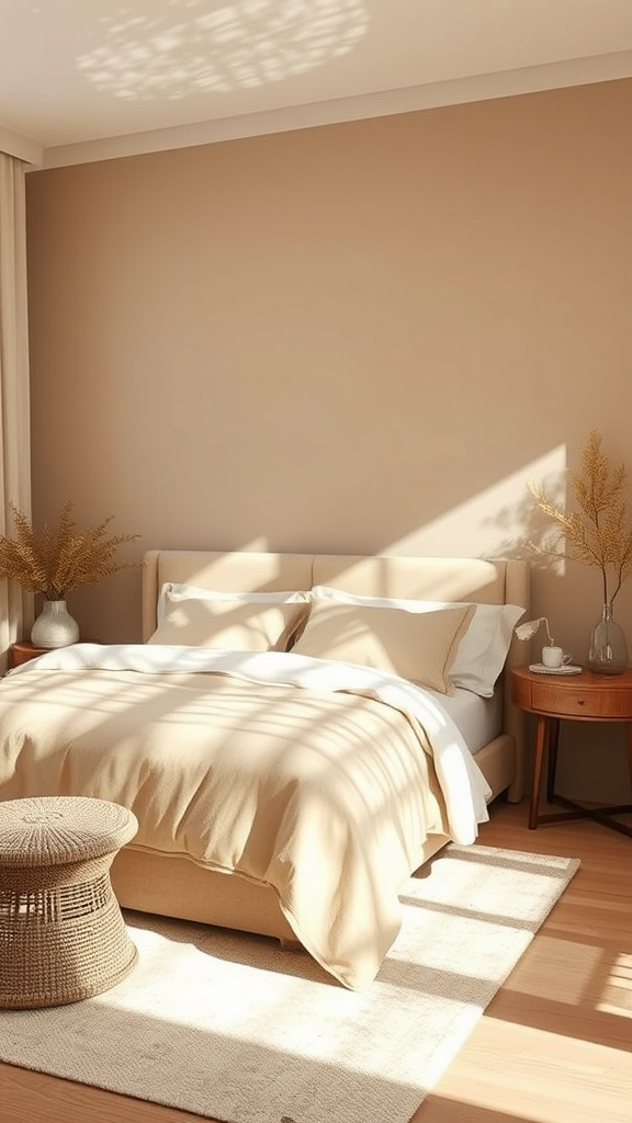 15. Whispering Palm: Light Brown Vibes