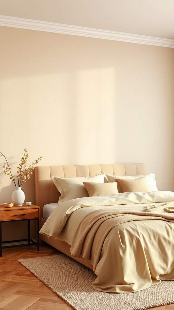 23. Honeyed Harmony: Subtle Wall Style