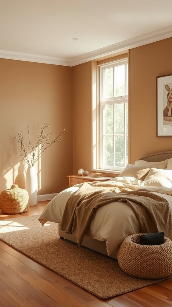 4. Serene Spaces with Nutty Tones