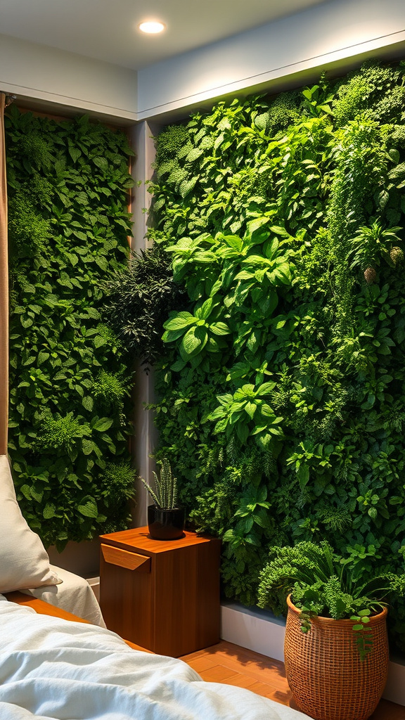 1. Cozy Herb Garden Green Walls