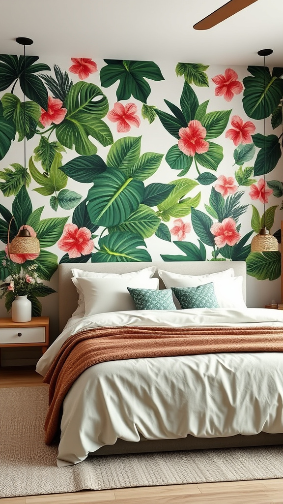 16. Chic Tropical Wall Enhancements