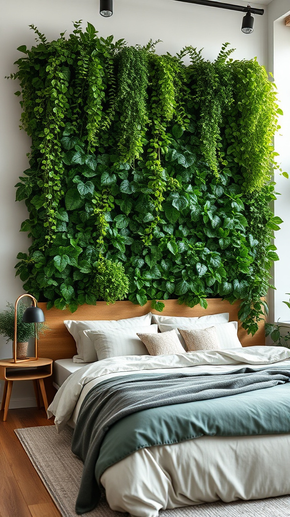 17. Serene Vertical Plant Arrangements