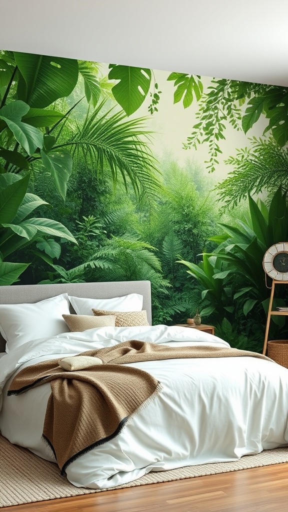 8. Breathtaking Green Wall Murals