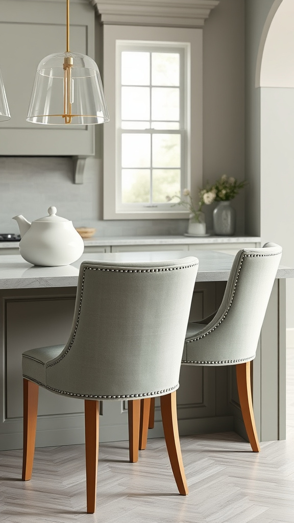 24. Luxe Sage Upholstered Seating