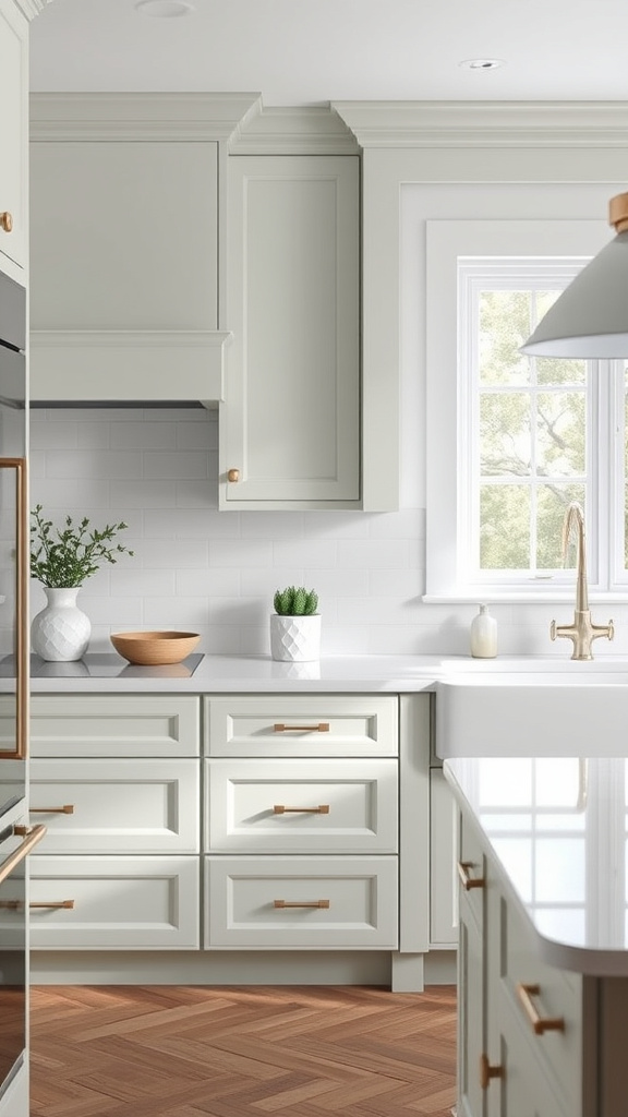 9. Elegant Sage and White Duo