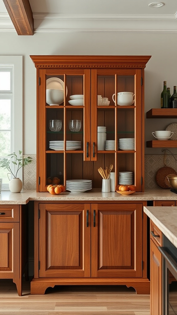 25. Solid Wood Showcase