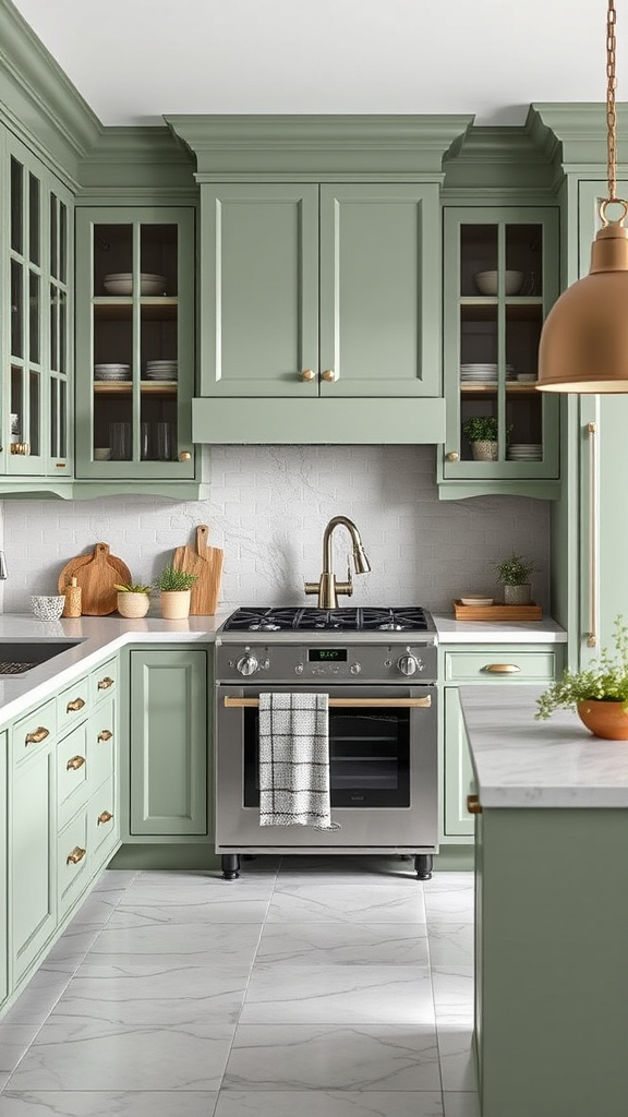 19. Timeless Kitchens with Sage Hues